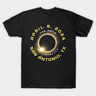 San Antonio Texas Solar Eclipse Totality April 8 2024 T-Shirt